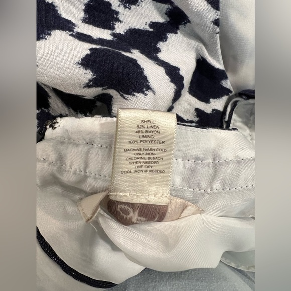 Loft Women’s blue and white shift dress sleeveless - Picture 4 of 7